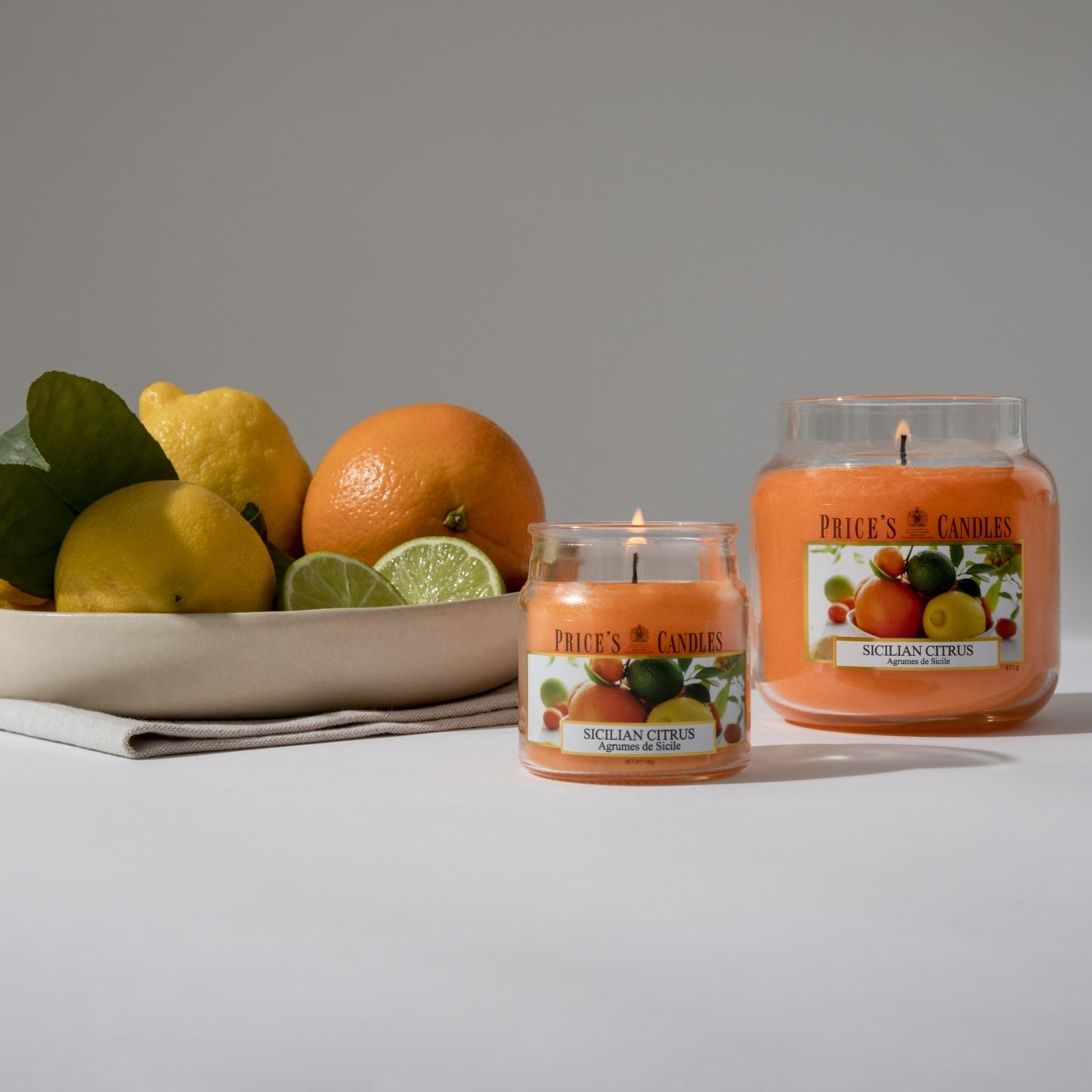 Price's Candles - Small Jar Candle - Sicilian Citrus 100gr