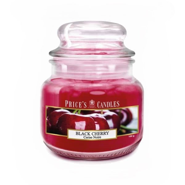 Price's Candles - Small Jar Candle - Black Cherry 100gr