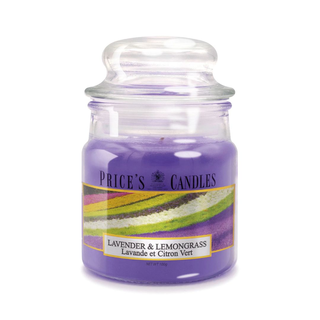 Price's Candles - Small Jar Candle - Lavender & Lemongrass 100gr