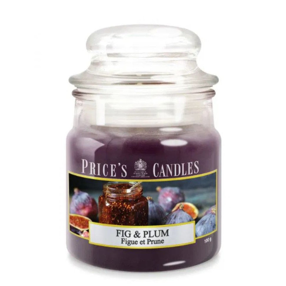 Price's Candles - Small Jar Candle - Fig & Plum 100gr