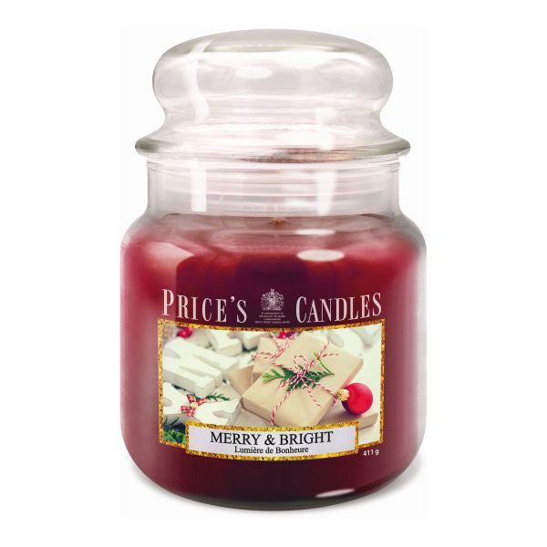 Price's Candles - Medium Jar Candle - Merry & Bright 411gr