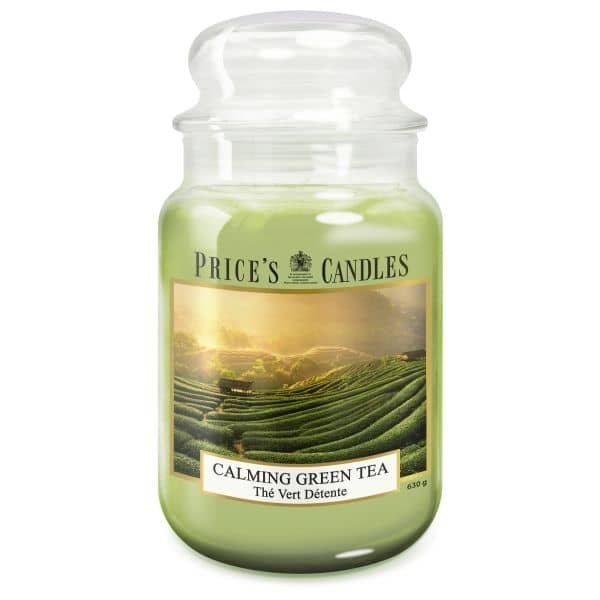 Price's Candles - Large Jar Candle - Calming Green Tea 630gr