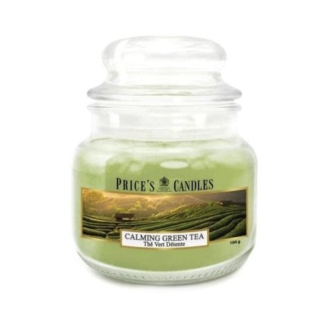 Price's Candles - Small Jar Candle - Calming Green Tea 100gr