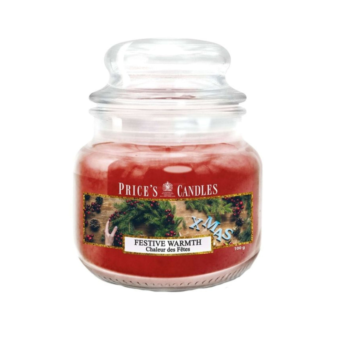 Price's Candles - Small Jar Candle 100gr - Festive Warmth