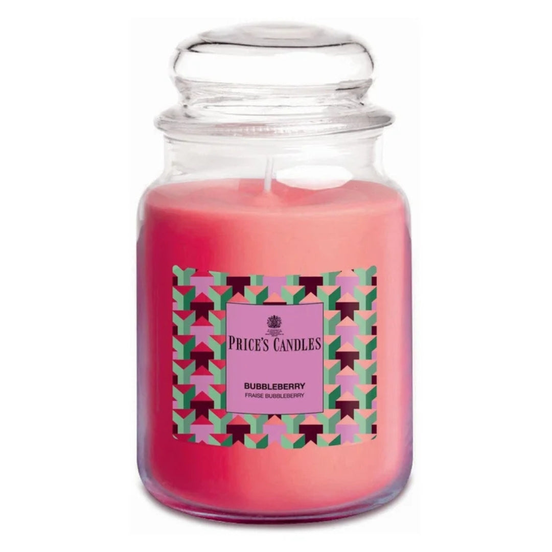 Price's Candles - Large Jar Candle 560gr - Bubbleberry