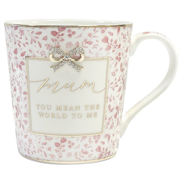 L&P Fine China Mug - Mum - Pink Floral