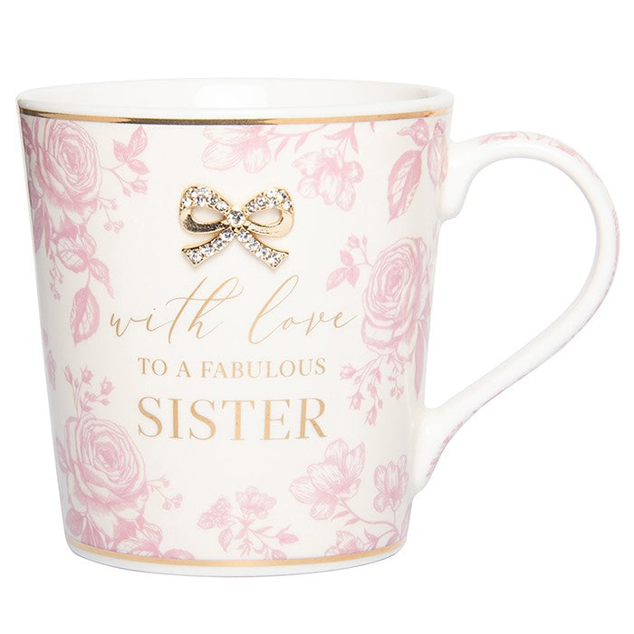 L&P Fine China Mug - With Love For A Fabulous - Sister
