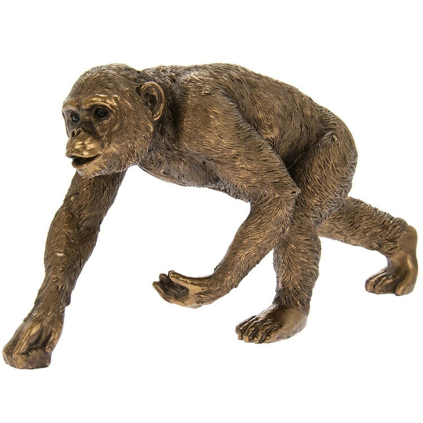 Chimpanzee Sculpture Bronze 15cm