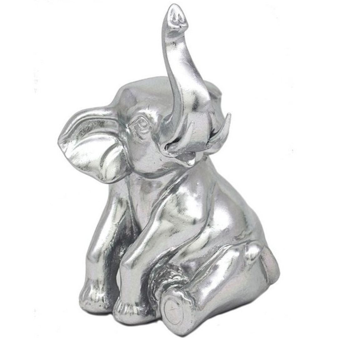 Elephant Silver 13 x 13 x 20cm