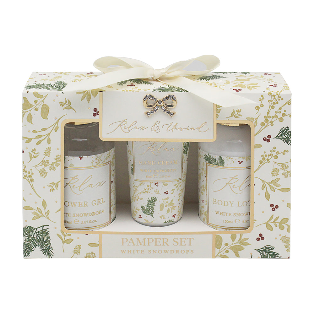 L&P Pamper Set - Relax & Unwind - White Snowdrops
