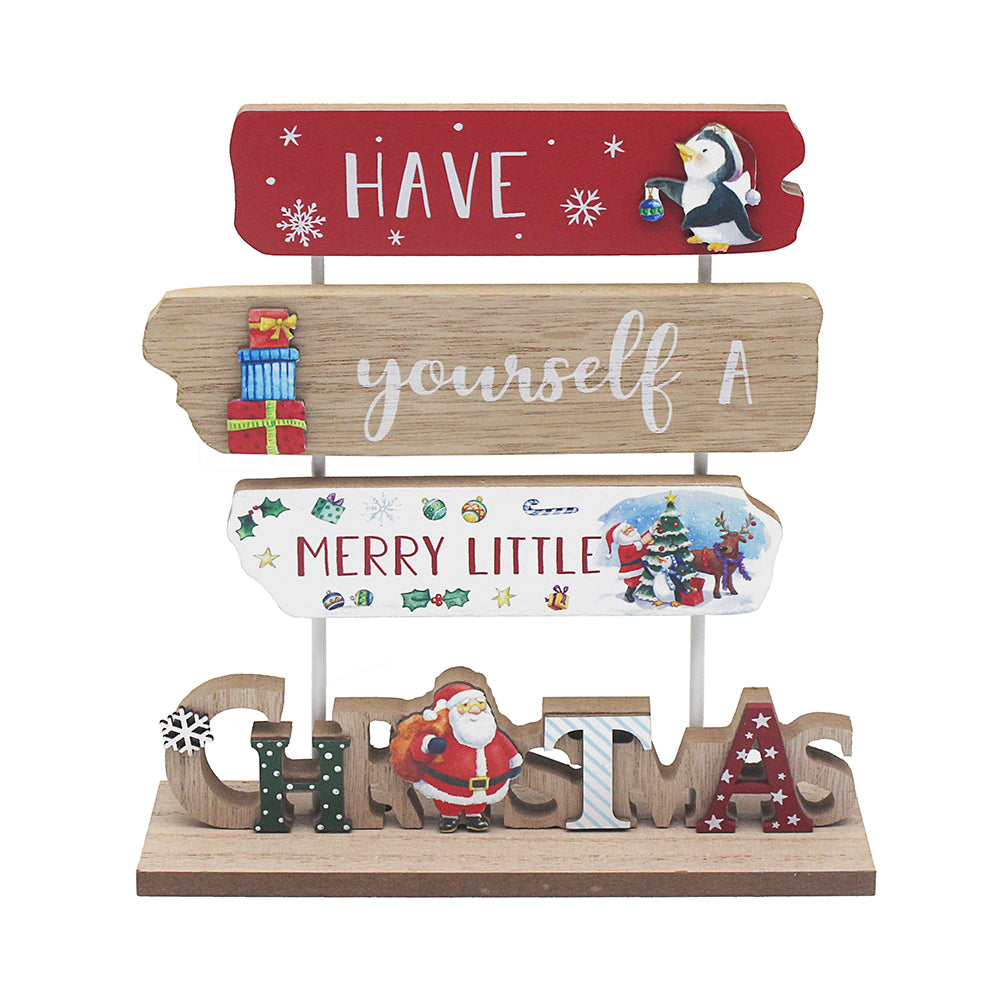 L&P Winter Wonderland Wooden Plaque - Have Yourself A Merry Little Christmas