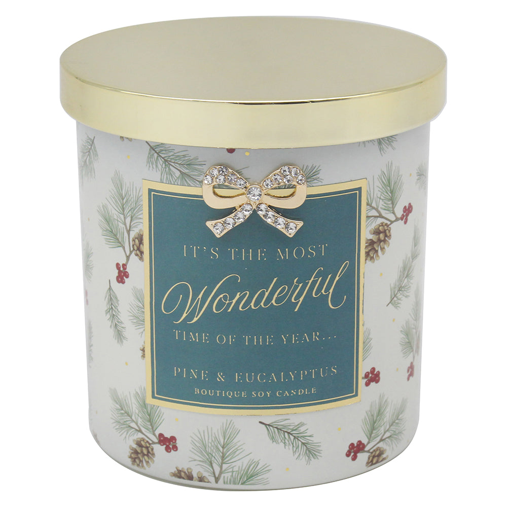 L&P Boutique Candle - It's The Most Wonderful Time Of The Year - Pine & Eucalyptus