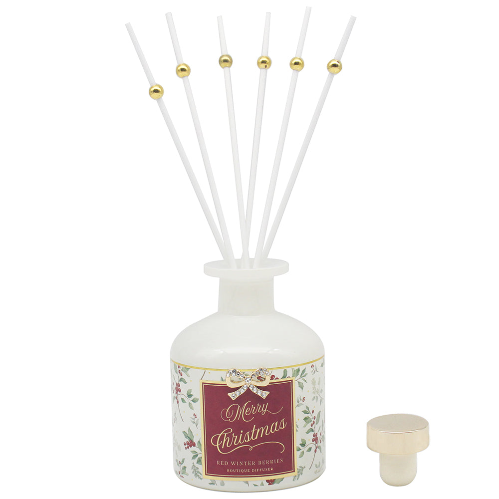 L&P Boutique Diffuser - Merry Christmas - Red Winter Berries
