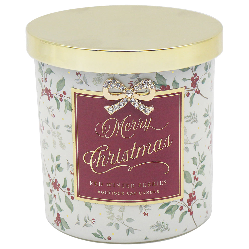 L&P Boutique Candle - Merry Christmas - Red Winter Berries
