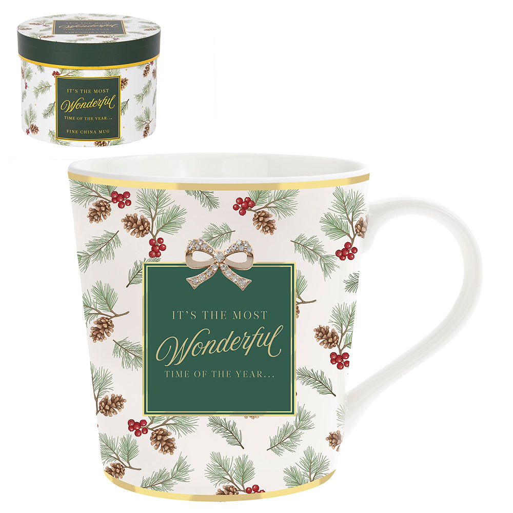 L&P Fine China Mug - It's The Most Wonderful Time Of The Year