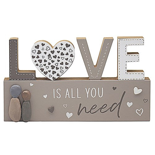 Love & Affection Love Standing Wooden Plaque 24cm LP72325