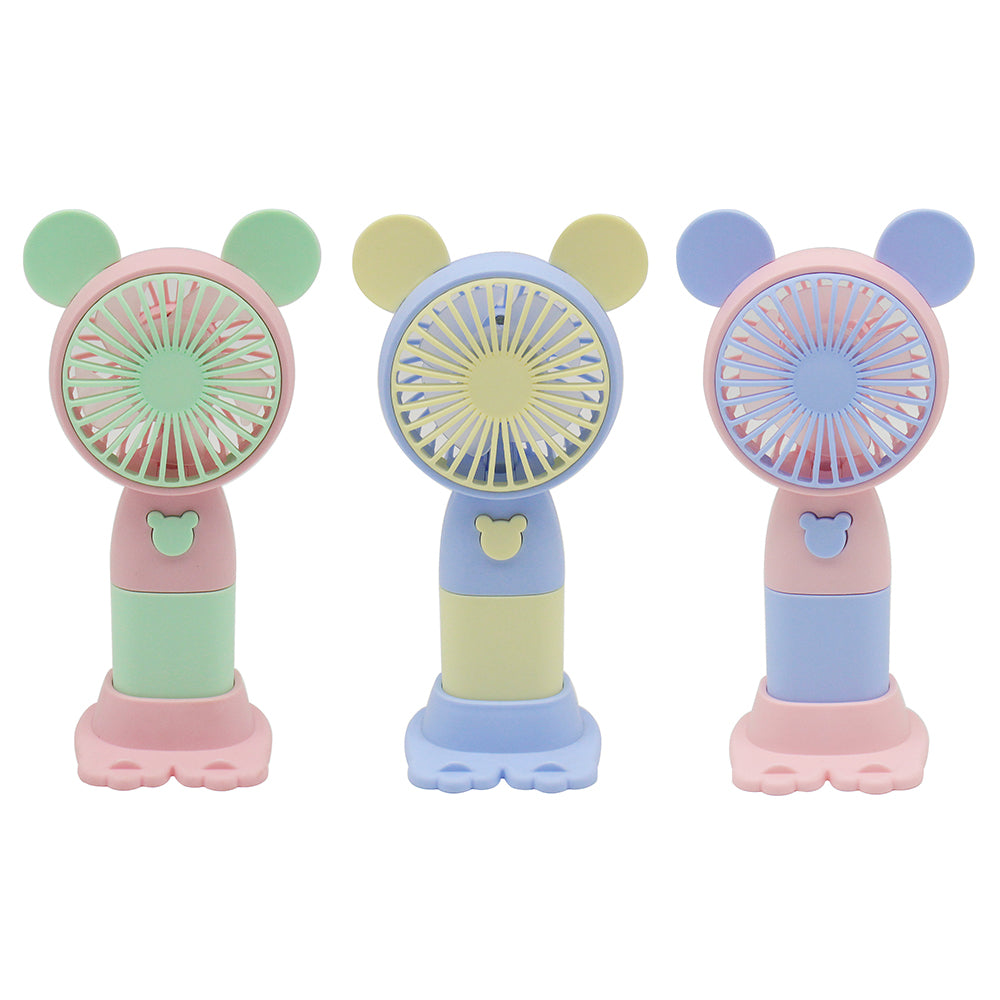 L&P Handheld Fan 15cm With Removable Stand x 1pc Assortment