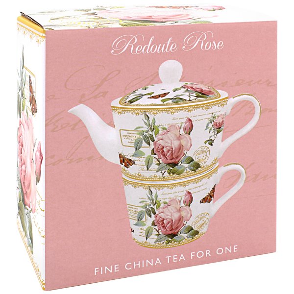 L&P Fine China Tea For One - Redoute Rose