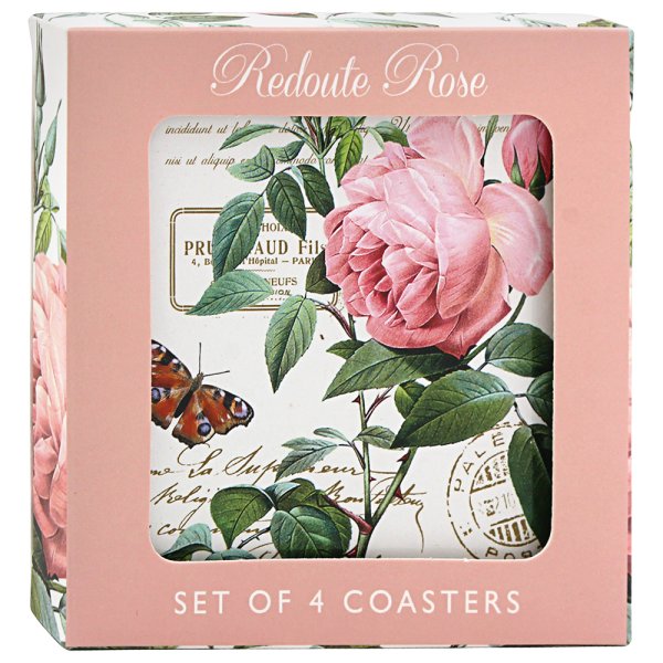 L&P Coasters A Set Of 4pcs - Redoute Rose