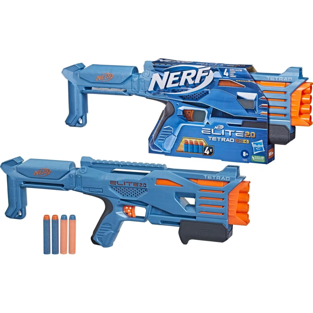 Nerf - Elite 2.0 - Tetrad QS4 & 4 Darts +8y