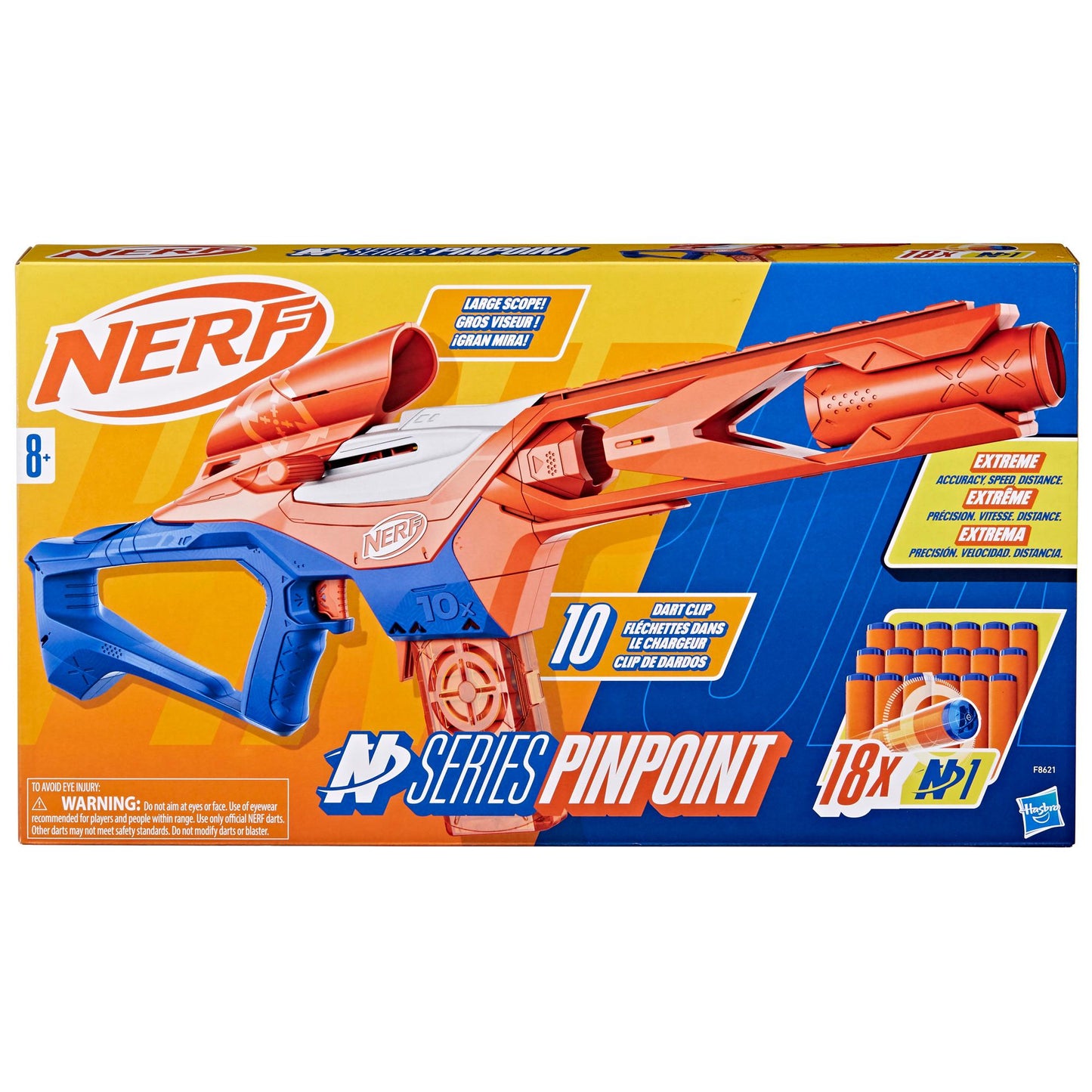 Nerf N Series Pinpoint Blaster With 18pcs Darts +8y