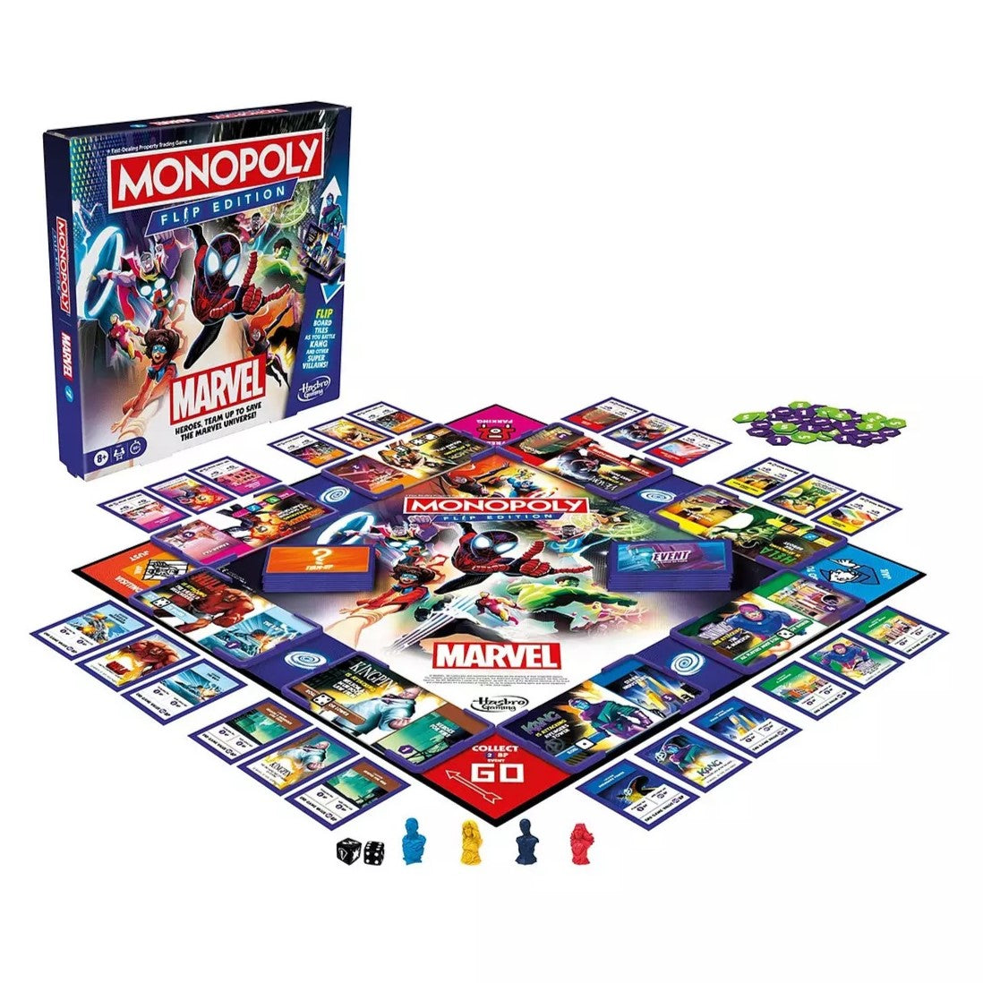 Hasbro Monopoly Flip Marvel