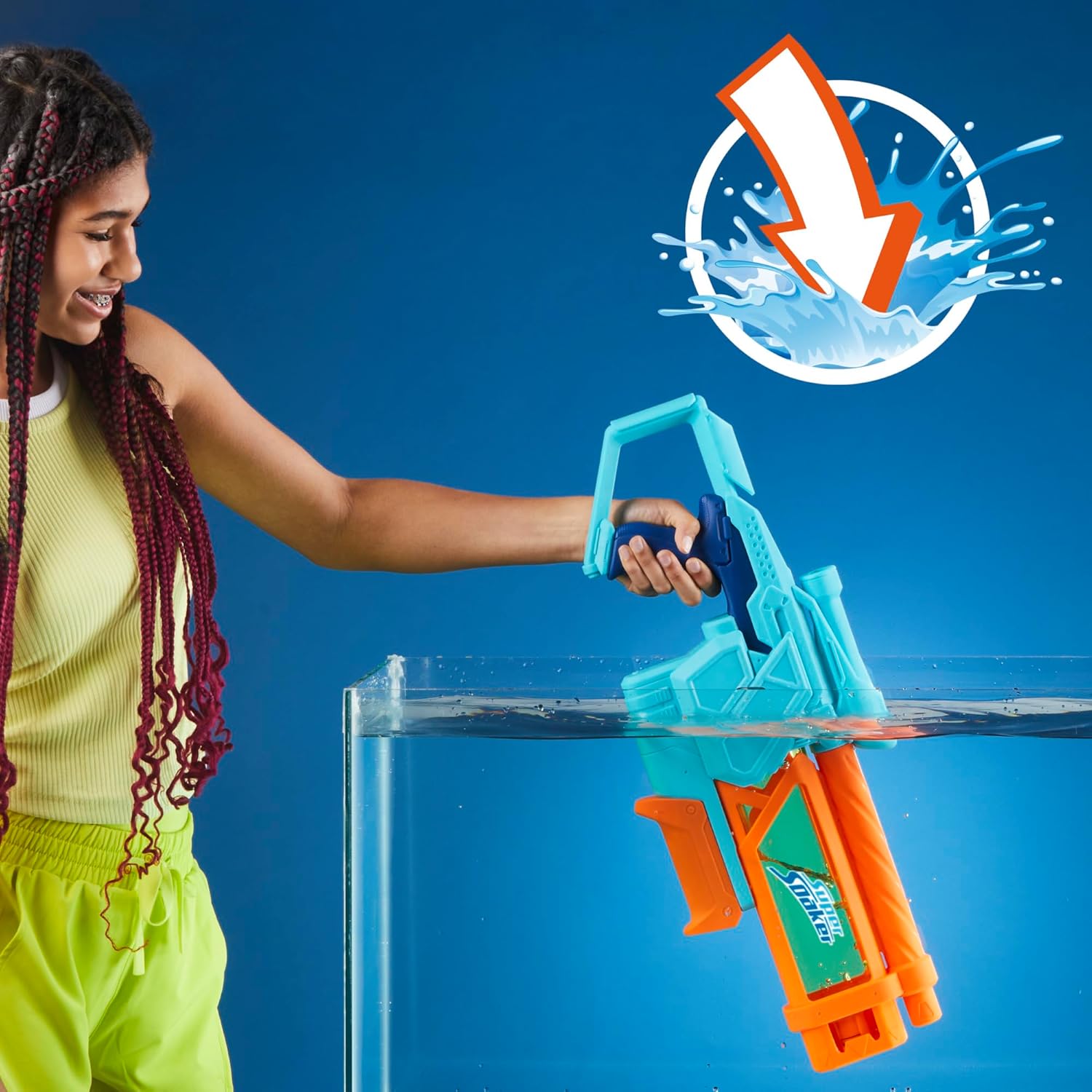 Nerf Super Soaker Mega Dunk Fill Water Gun