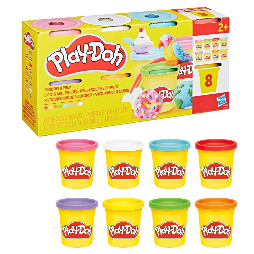 Play-Doh A Pack Of 8pcs - Rainbow