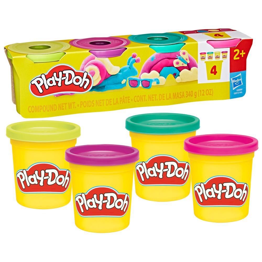 Play-Doh A Pack Of 4pcs - Vibrant