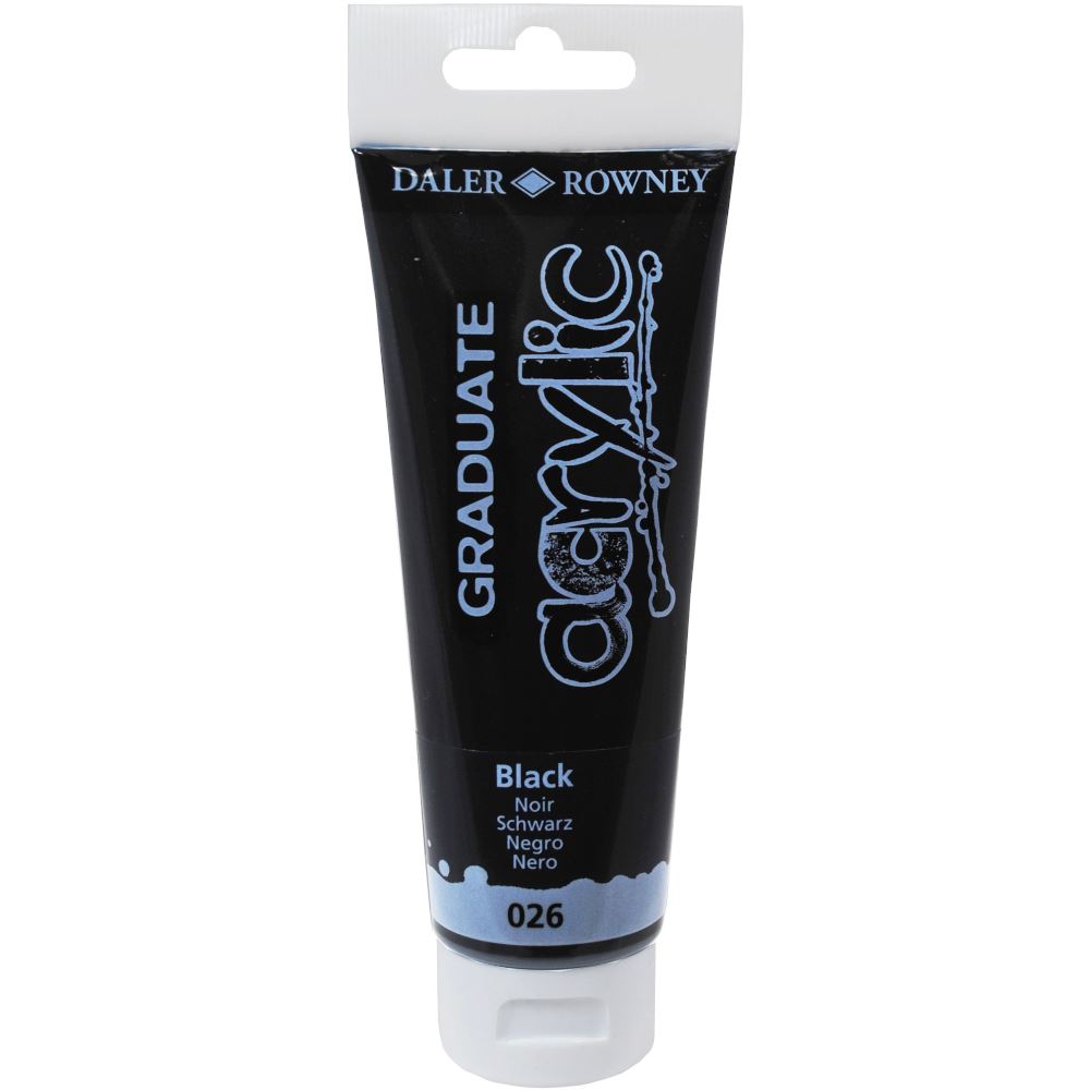 Daler Rowney Graduate Acrylic Paint 120ml - Various Colours - Titanium