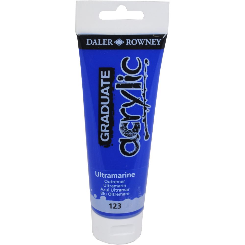 Daler Rowney Graduate Acrylic Paint 120ml - Various Colours - Titanium