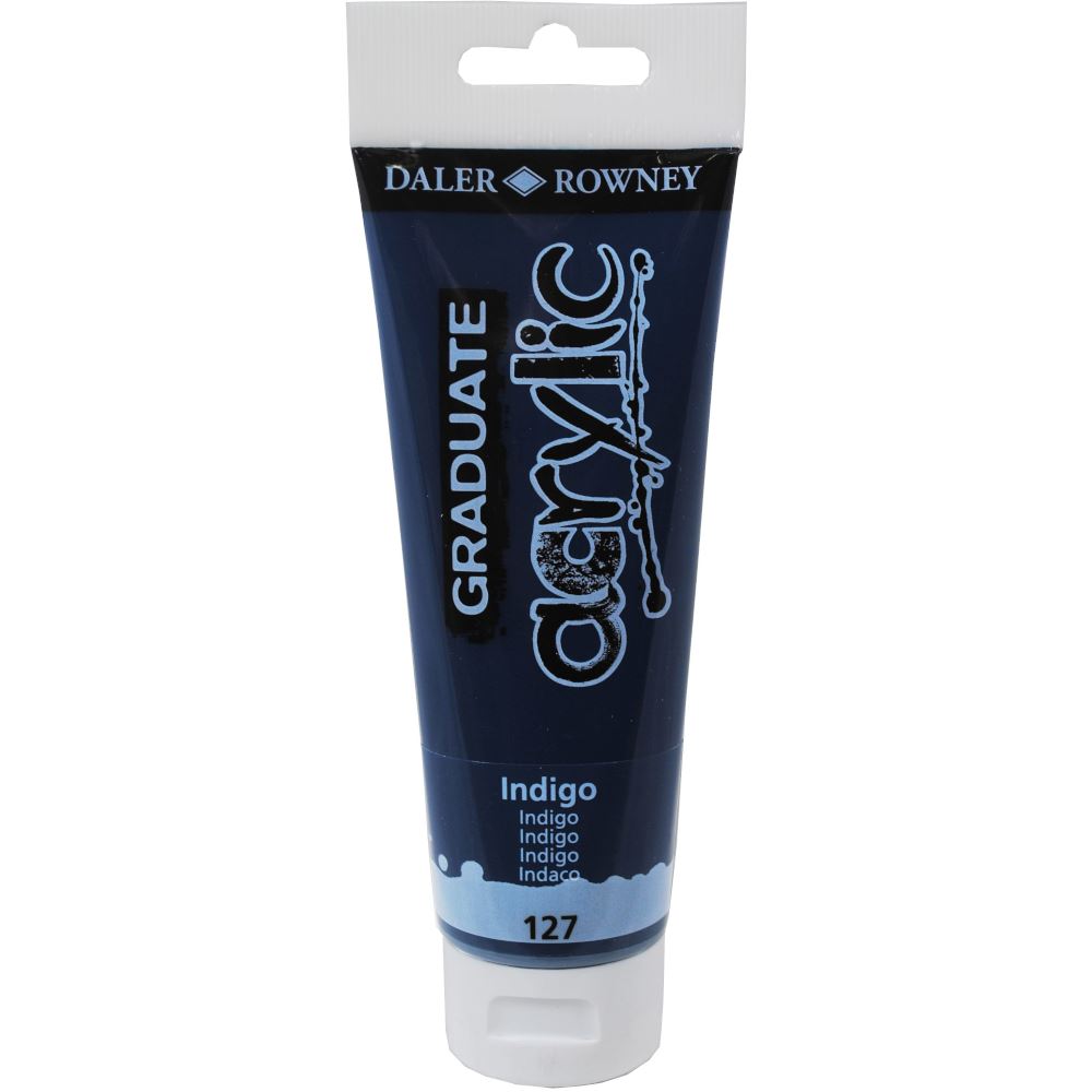 Daler Rowney Graduate Acrylic Paint 120ml - Various Colours - Titanium