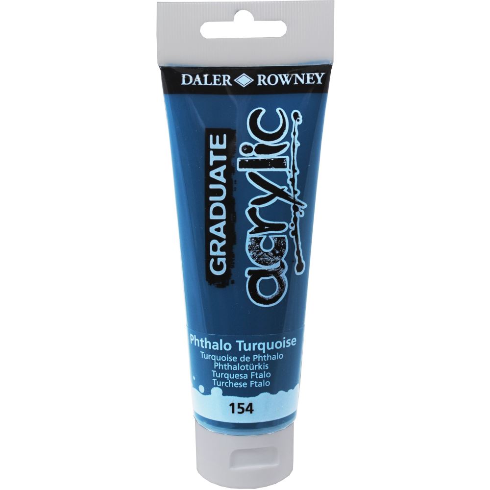 Daler Rowney Graduate Acrylic Paint 120ml - Various Colours - Titanium