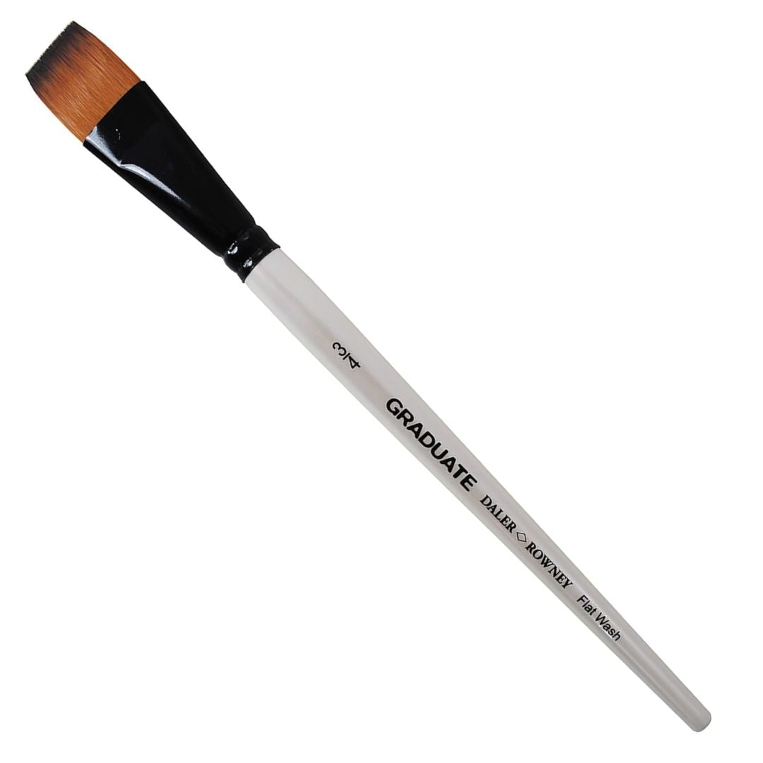 Daler-Rowney Graduate Synthetic Hair Brush - 3/4 Flat Wash