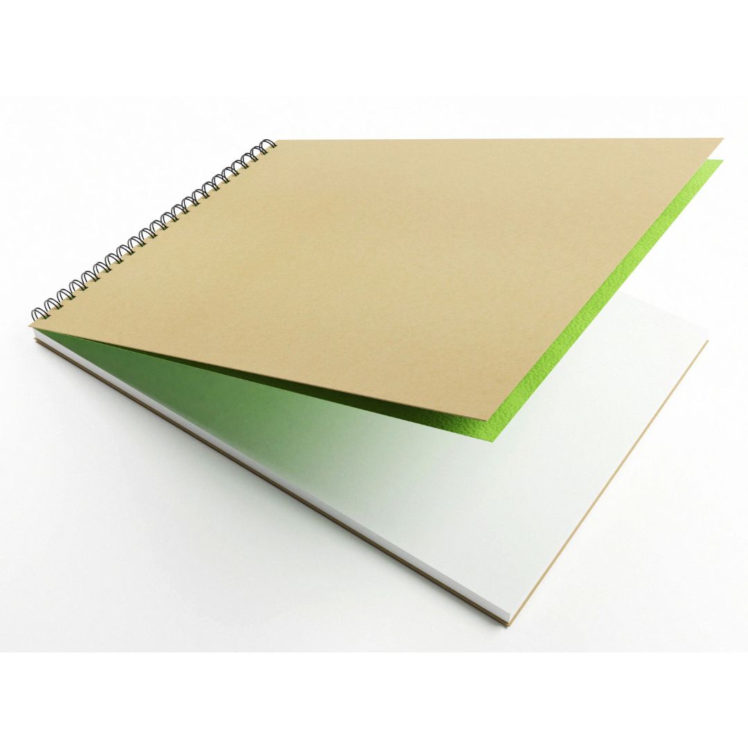 A4 Krafty Gecko Sketchbook All Media White Cartridge Paper 150gsm Landscape