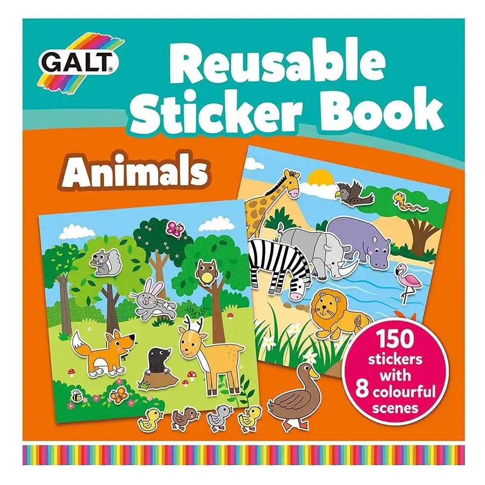 Galt Reusable Sticker Book - Animals