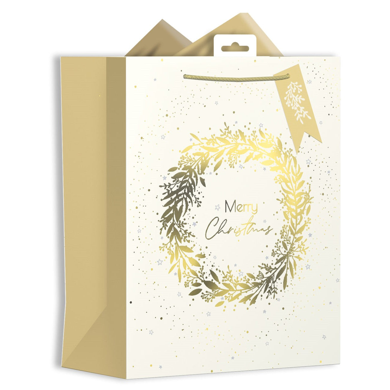 Christmas Gift Bag Medium 33 x 26cm Wreath