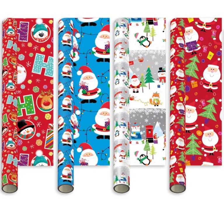 Giftmaker Christmas Wrapping Paper 69cm x 7m Cute x 1pc Assortment