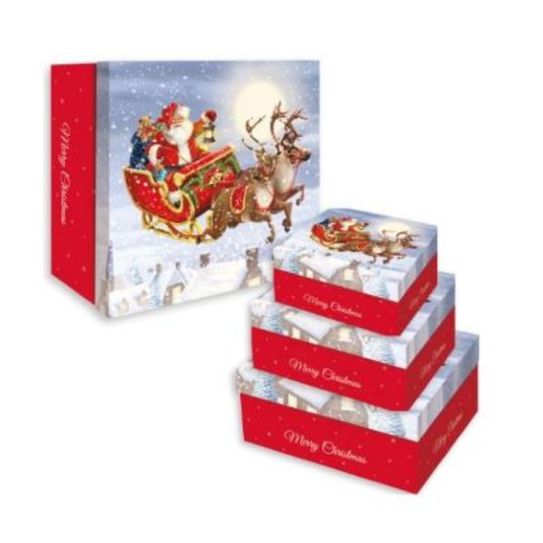 Giftmaker Christmas Gift Box - Santa - 11 x 27 x 27cm