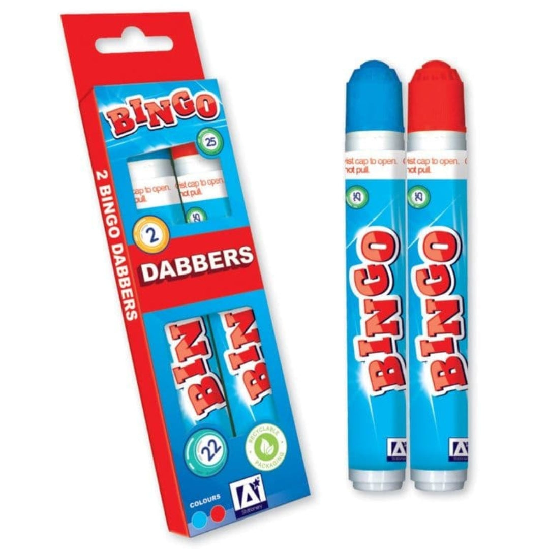 Bingo Dabbers A Set Of 2pcs - Red & Blue