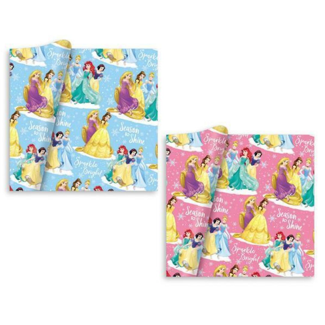 Disney Gift Wrapping Paper 0.69 x 3m x 1pc Assortment Princesses