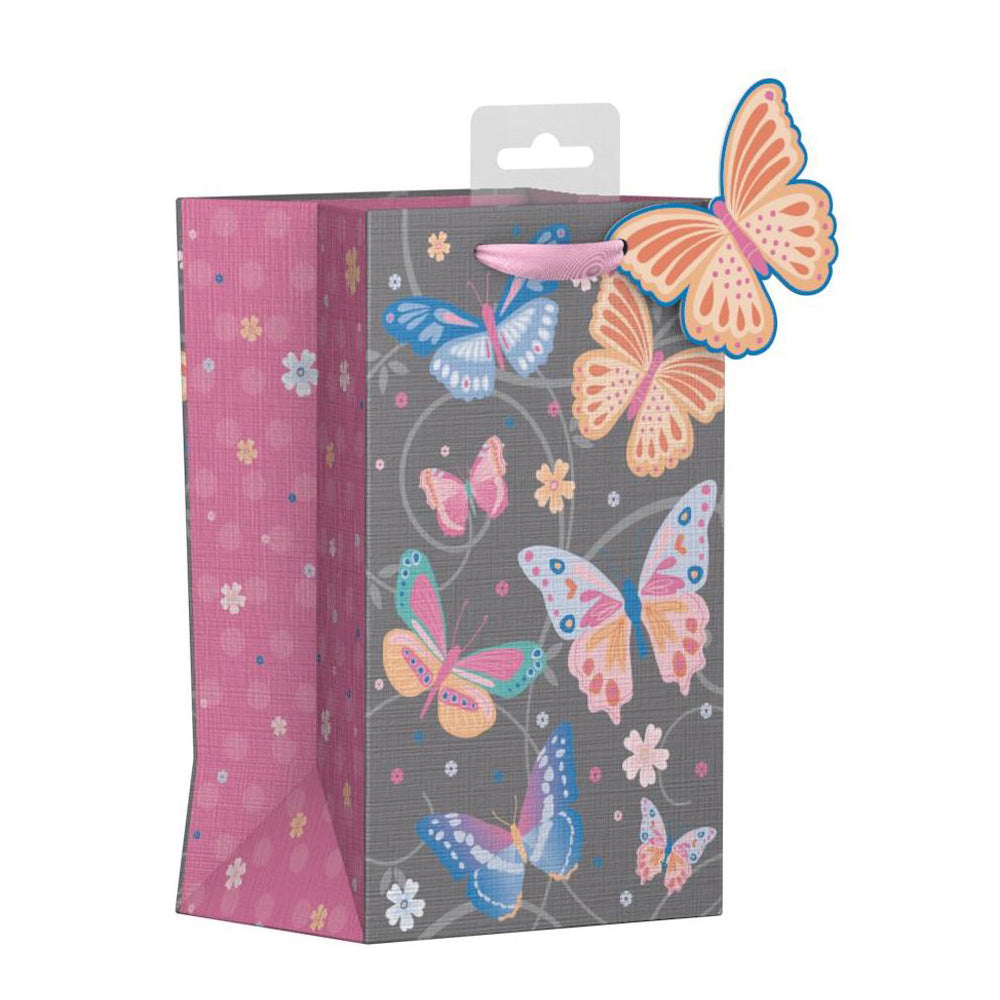 Giftmaker Gift Bag Butterfly Small 20 x 12.5cm