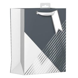 Giftmaker Gift Bag Geo Stripe Medium 26.5 x 21.5cm