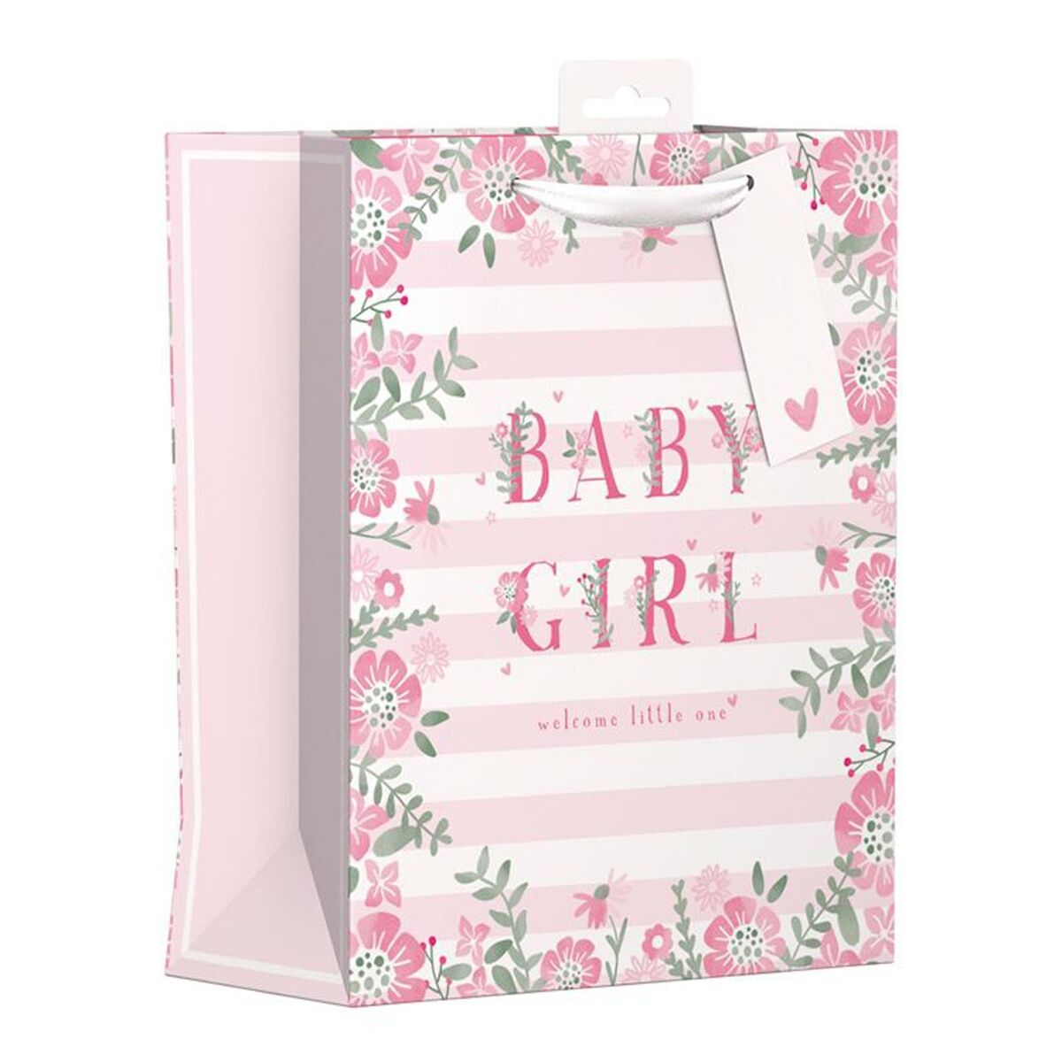 Giftmaker Gift Bag Floral Baby Girl 26 x 21.5cm