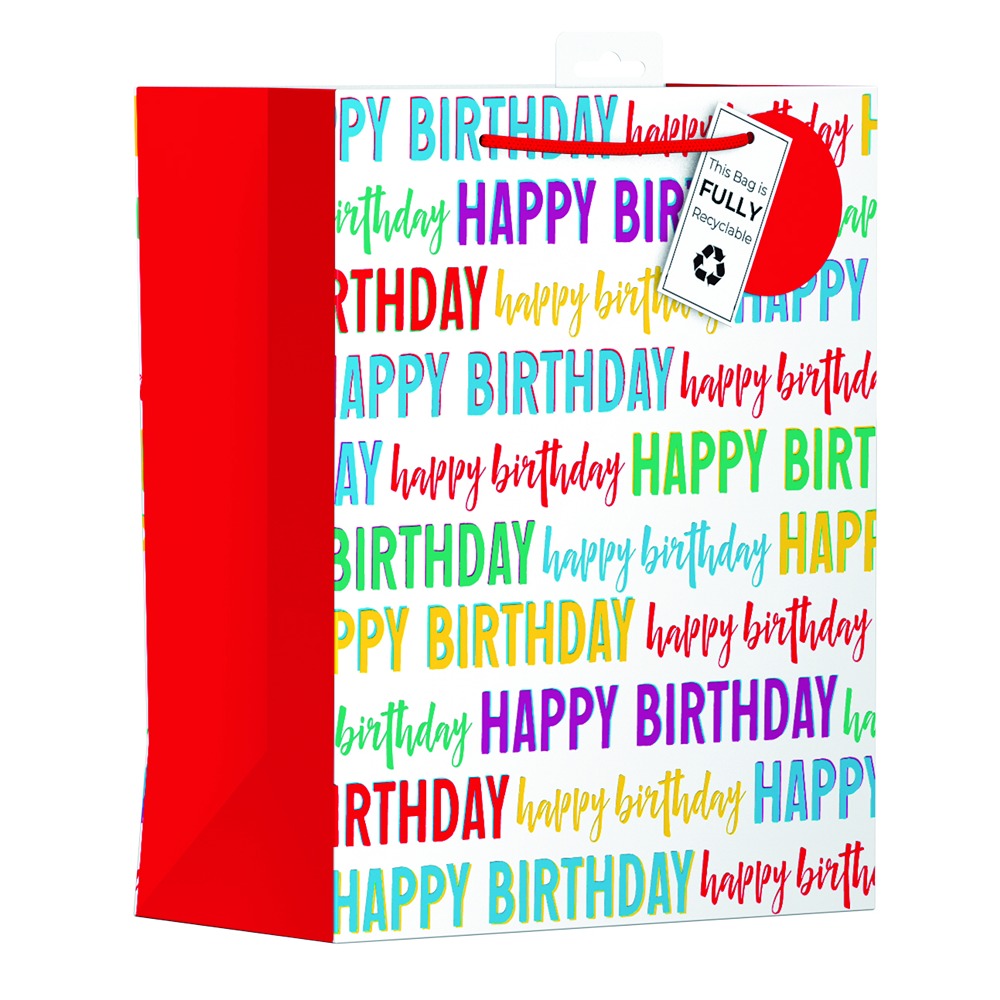 Gift Bag "Happy Birthday" 33 x 27cm