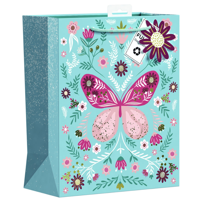 Giftmaker Gift Bag Medium 33 x 26.5cm - Butterfly