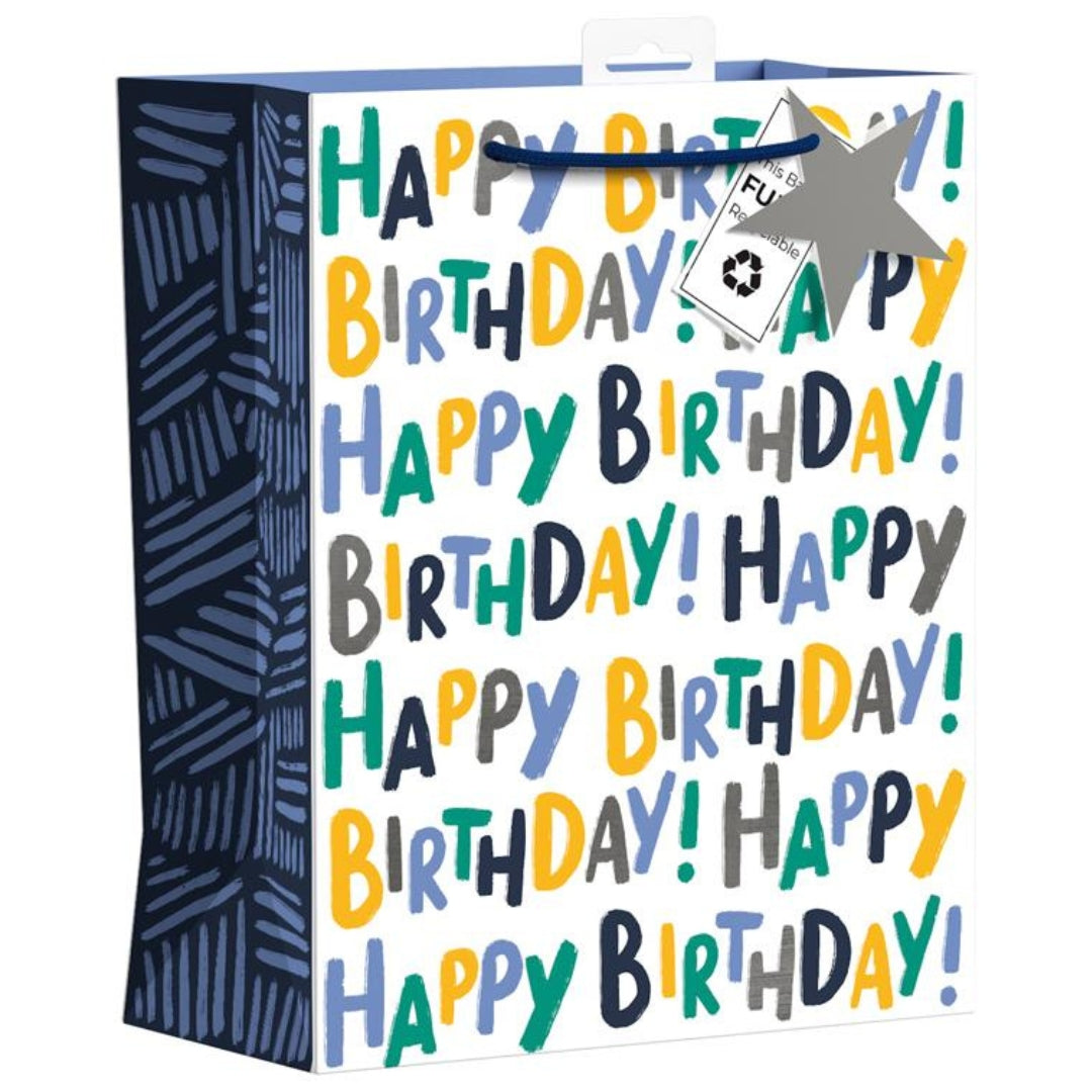 Giftmaker Gift Bag Medium 33 x 26.5cm - Happy Birthday