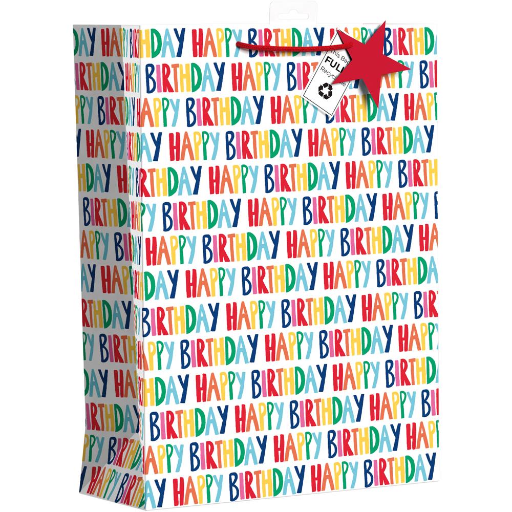 Giftmaker Gift Bag Large 46 x 33cm - Happy Birthday