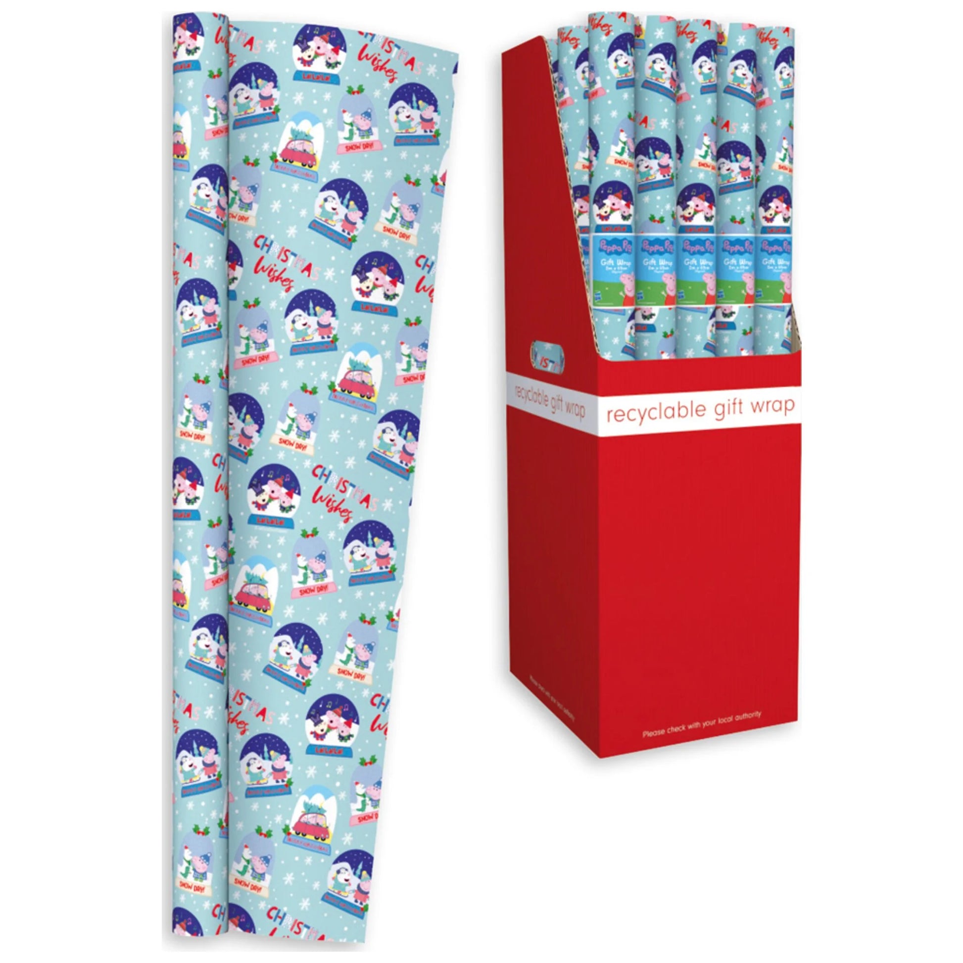 Christmas Wrapping Paper Roll 0.69 x 2m - Peppa Pig