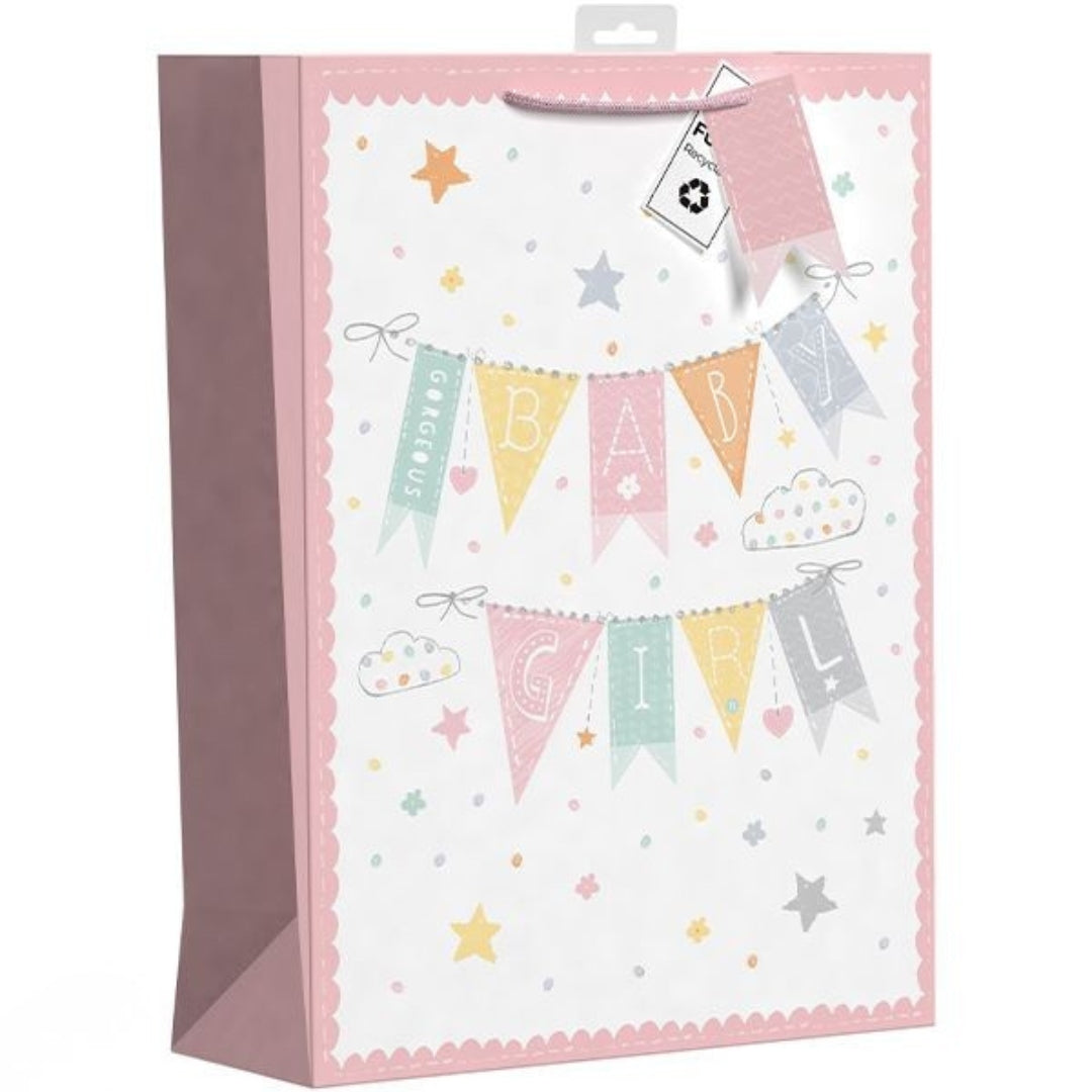 Giftmaker Gift Bag Large 46 x 33cm - Baby Girl